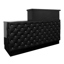 Lux Tufted Reception Desk With ADA Compliance SalonSpaStore.com