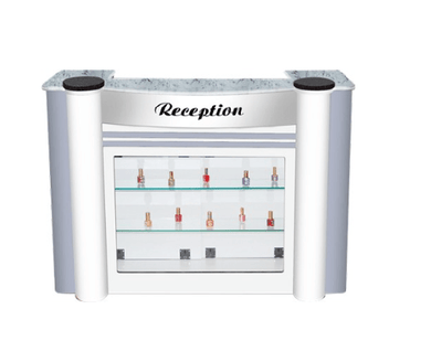 APALIS Reception Counter - Gloss White SalonSpaStore.com