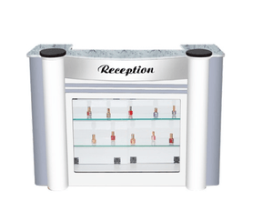 APALIS Reception Counter - Gloss White SalonSpaStore.com