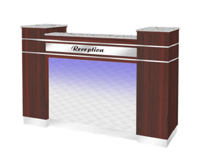 ARGUS Reception Counter - Cherry SalonSpaStore.com