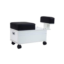 Elevate PediCart Stool with Footrest White SalonSpaStore.com