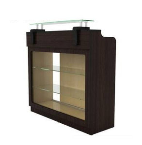 Berkeley Reception Desk with Side Cabinets SalonSpaStore.com