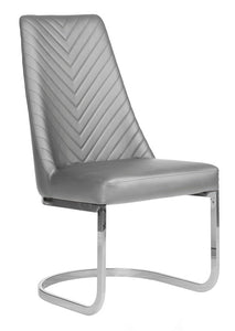 Chevron, Diamond Chrome Customer Chair, Client Chair Gray - Chevron SalonSpaStore.com