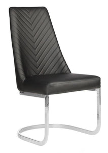 Chevron, Diamond Chrome Customer Chair, Client Chair Black - Chevron SalonSpaStore.com