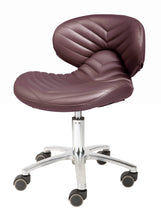 Chevron Pedicure Technician Stool Chocolate SalonSpaStore.com