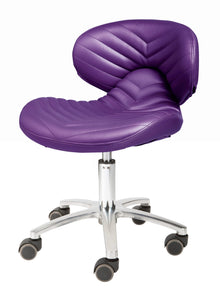 Chevron Pedicure Technician Stool Bright Violet SalonSpaStore.com