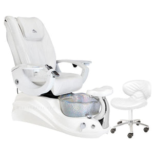 Crane White Edition Pedicure Spa Chair SalonSpaStore.com