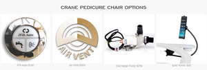 Crane White Edition Pedicure Spa Chair SalonSpaStore.com