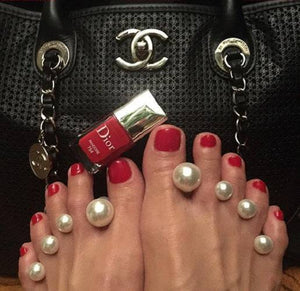 Designer Toe Separators for Home or Salon - Pearls SalonSpaStore.com