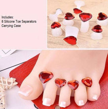 Designer Toe Separators for Home or Salon - Red Hearts SalonSpaStore.com