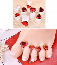 Designer Toe Separators for Home or Salon - Red Hearts SalonSpaStore.com