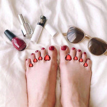 Designer Toe Separators for Home or Salon - Red Hearts SalonSpaStore.com