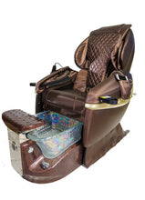 Diva Deluxe Pedicure Spa - Full Body Massage Chair Coffee Chair - Coffee Base - Clear Sink SalonSpaStore.com