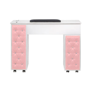 Drexel Tufted Single Manicure Nail Table - 4 Colors SalonSpaStore.com