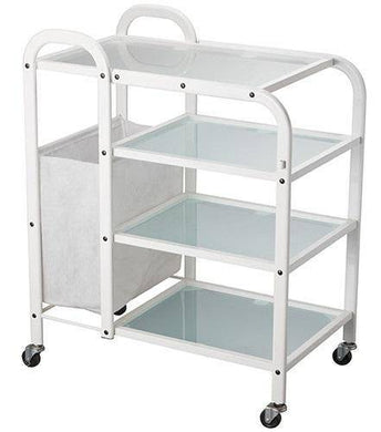 Dual Utility Trolley w/ Laundry Hamper SalonSpaStore.com