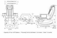 Empress G5 Pedicure Spa Chair Specifications