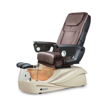 Empress RXO with Chocolate Upholstery and Bone Base with Gold Bowl