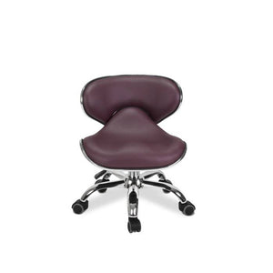 Ergonomic Manicure Technician Chair - 9 Colors Burgundy SalonSpaStore.com