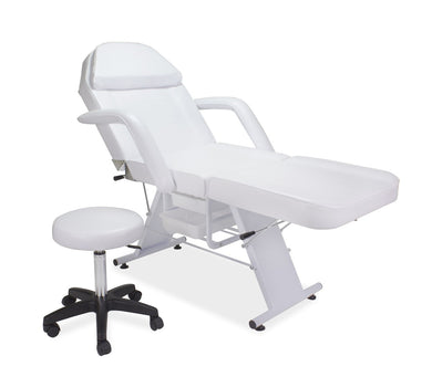 Facial, Waxing, Tattoo Bed with Stool - White or Black White SalonSpaStore.com