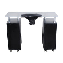 Glasglow Manicure Nail Table with Dust Fan SalonSpaStore.com