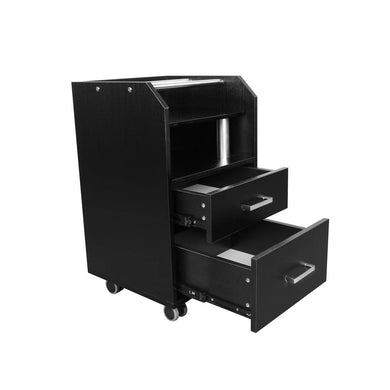 Glasglow Pedicure Cart/Trolley Black SalonSpaStore.com