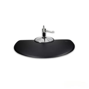 Deluxe Half Circle Salon Mat 3' x 5'