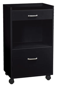 Hot Towel Cabinet, Sterilizer, Treatment Cart Black SalonSpaStore.com