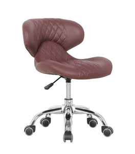 Hugo Tall Technician Stool Burgundy SalonSpaStore.com