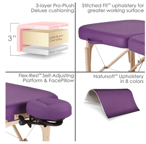 Infinity Conforma Portable Massage Table w/ Headrest & Carry Case SalonSpaStore.com