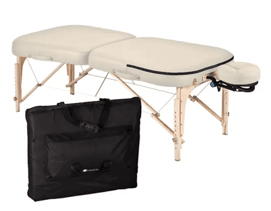 Infinity Conforma Portable Massage Table w/ Headrest & Carry Case Vanilla Creme No SalonSpaStore.com