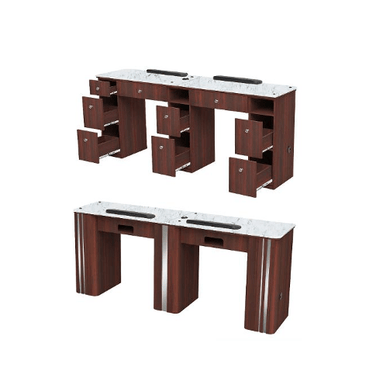 JAT Double Manicure Table SalonSpaStore.com