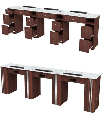 JAT Triple Manicure Table SalonSpaStore.com