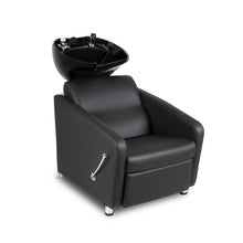 Klyne Shampoo Backwash Unit Black Chair Black Bowl SalonSpaStore.com