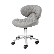 Lexi II Technician Stool Chair - Manicure or Pedicure Height Pedicure Height Gray SalonSpaStore.com