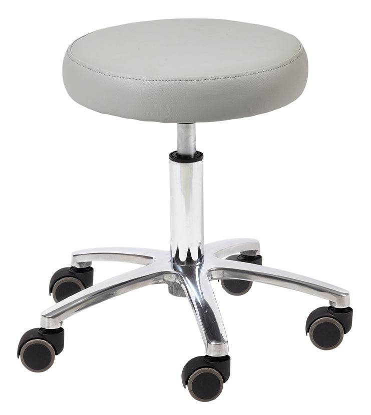 Low Lift Adjustable Technician, Medical Stool Gray SalonSpaStore.com