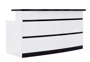 Lux Striped Reception Desk SalonSpaStore.com