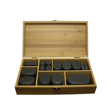 Massage Stones - 45 Piece Professional Set with Beautiful Box SalonSpaStore.com