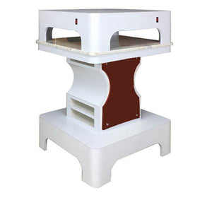 Quad White Mani Pedi Drying Station - 3 Colors White Burgundy SalonSpaStore.com