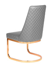Rose Gold Customer Chair, Client Chair Gray - Diamond SalonSpaStore.com