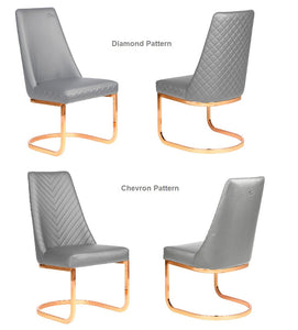 Rose Gold Customer Chair, Client Chair SalonSpaStore.com