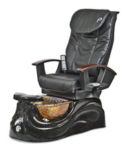 San Marino Pipeless Pedicure Spa with Glass Bowl Black No SalonSpaStore.com