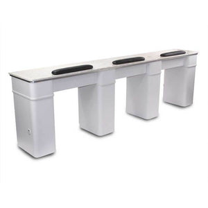 Sonoma Triple Manicure Table - with or without exhaust ventilation SalonSpaStore.com