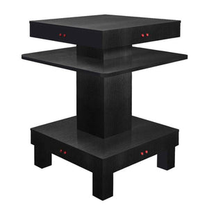 Square Nail Dryer Table - Gray, White or Black Black SalonSpaStore.com