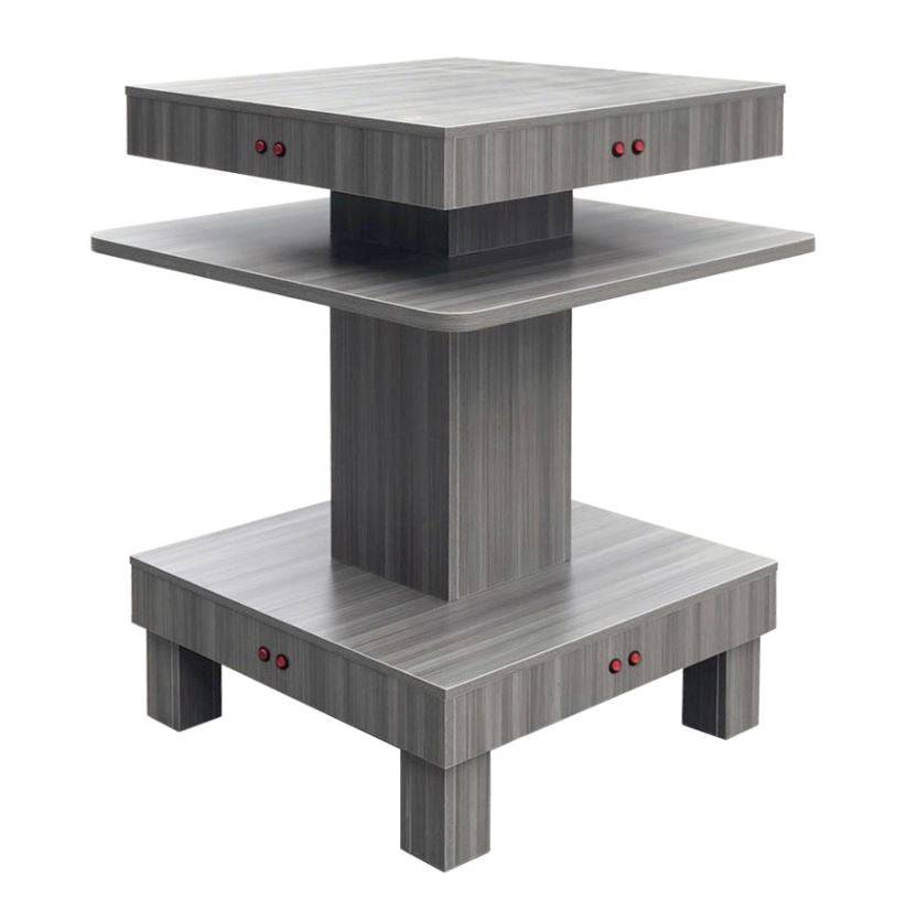 Square Nail Dryer Table - Gray, White or Black Gray SalonSpaStore.com