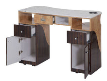 T-105G Nail Table (Chestnut/Cherry) SalonSpaStore.com