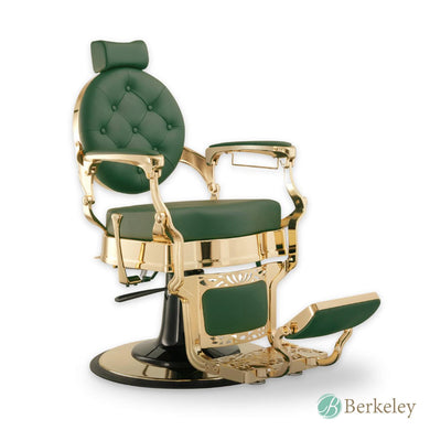 Truman Barber Chair Green Gold SalonSpaStore.com