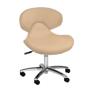 Levitate Stool Series Technician Chair Beige SalonSpaStore.com