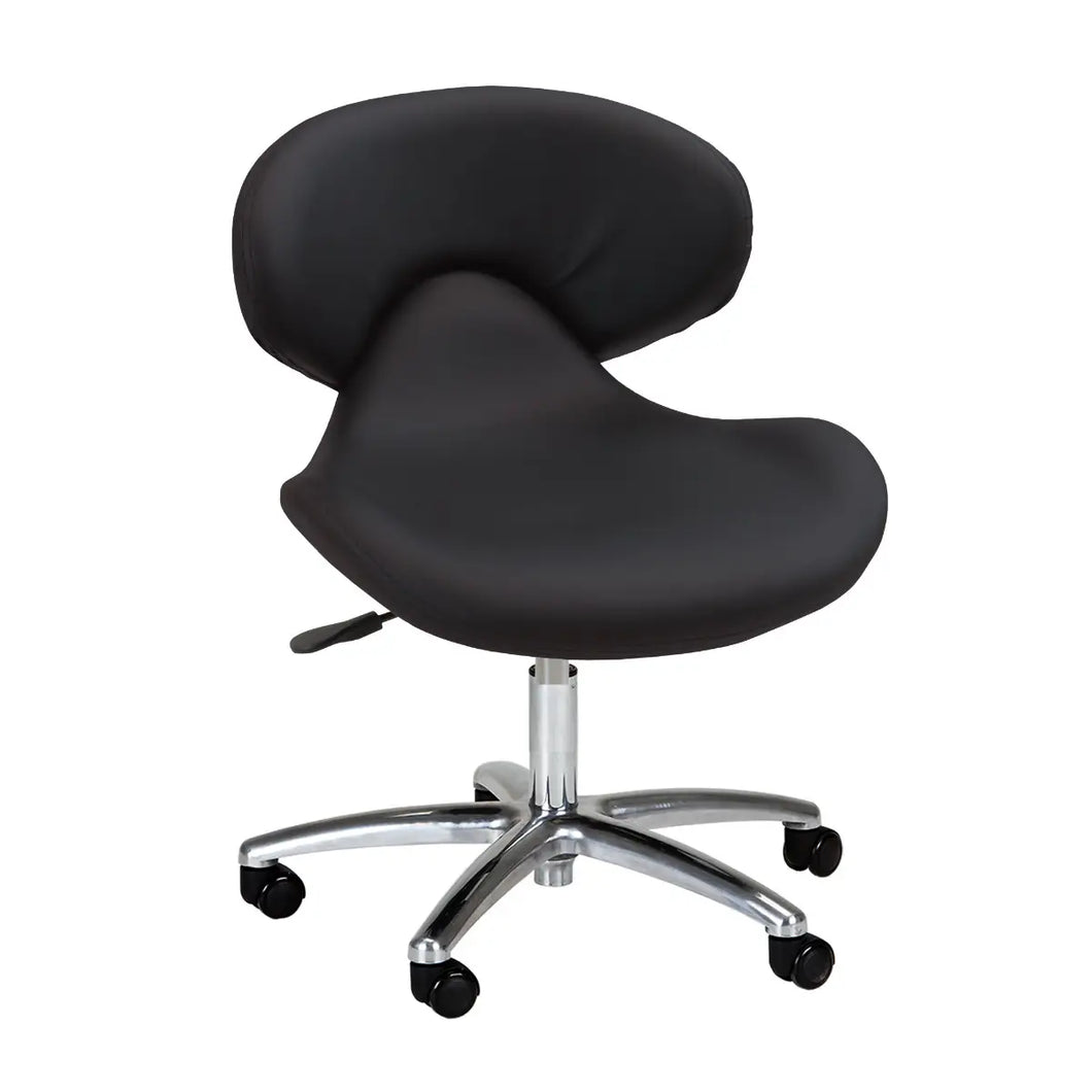 Levitate Stool Series Technician Chair Black SalonSpaStore.com